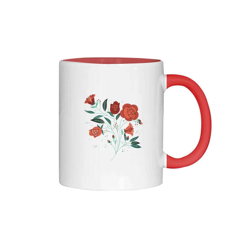 ماگ ژالینو طرح گل کد 001