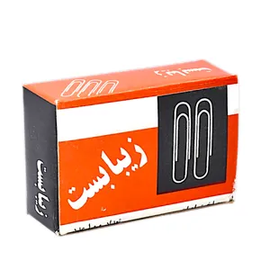 گیره کاغذ زیبا بست مدل فلزی بسته 100 عددی