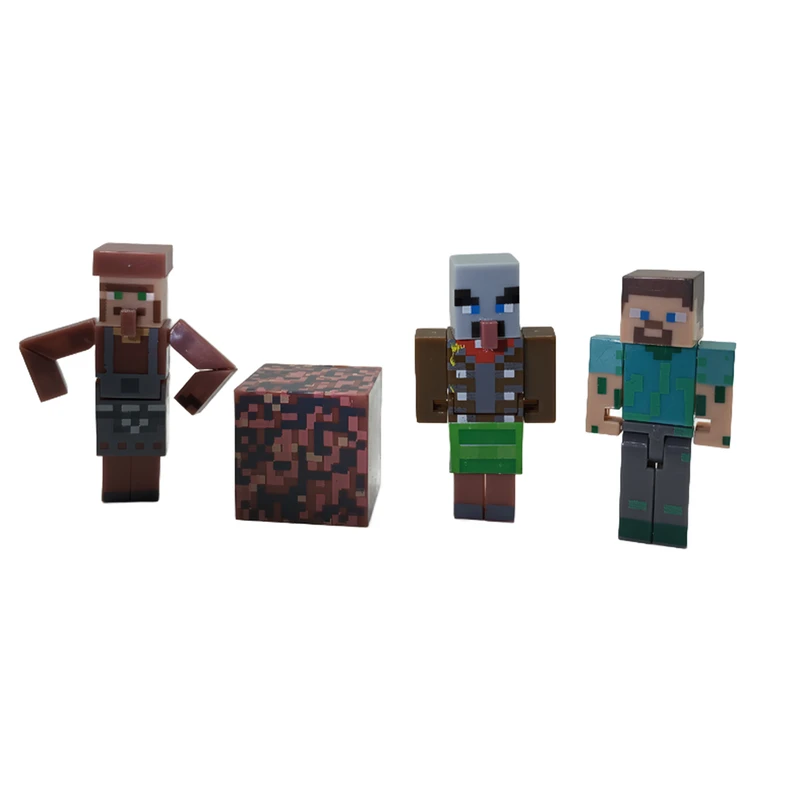 اکشن فیگور مدل ماینکرافت کد 979 ارتفاع 8 سانتی‌متر مجموعه 4 عددی
