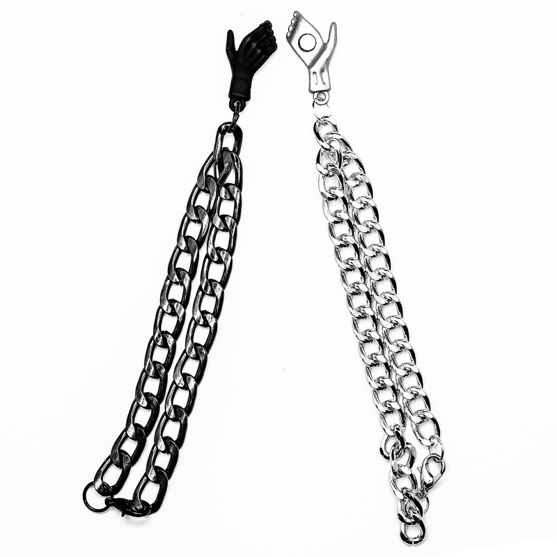 دستبند زنانه طرح دست کد RKH_789 مجموعه 2 عددی