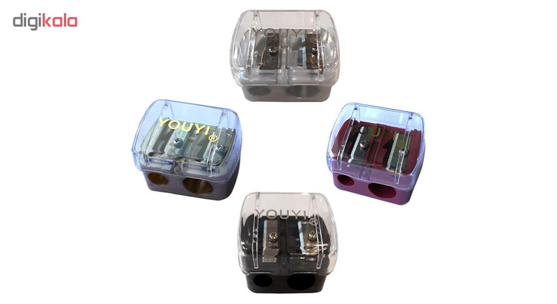 مداد تراش آرایشی یویی مدل Y-4 مجموعه 4 عددی