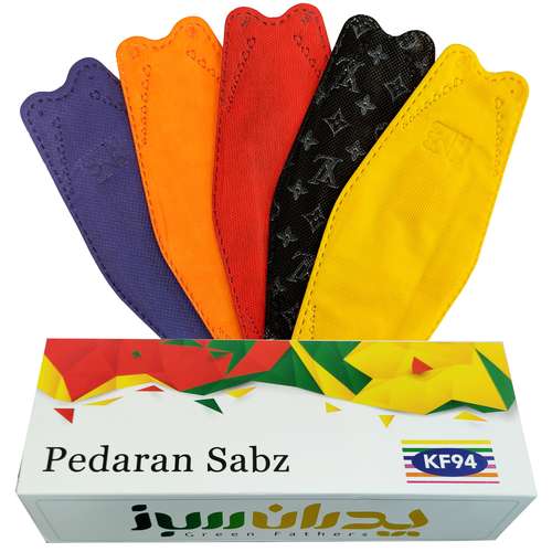 ماسک تنفسی سه بعدی پدران سبز مدل یلدا Y D بسته 10 عددی