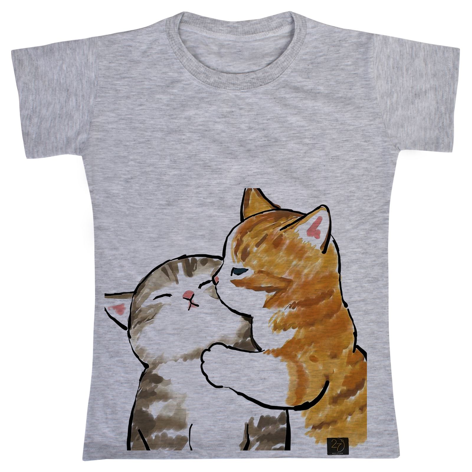 تی شرت آستین کوتاه دخترانه 27 مدل گربه ها کد T94