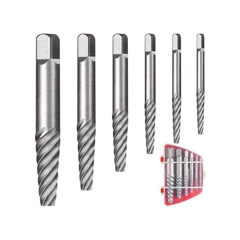 مته قلاویز چپ گرد کا زد تولز مدل KZ-6 مجموعه 6 عددی