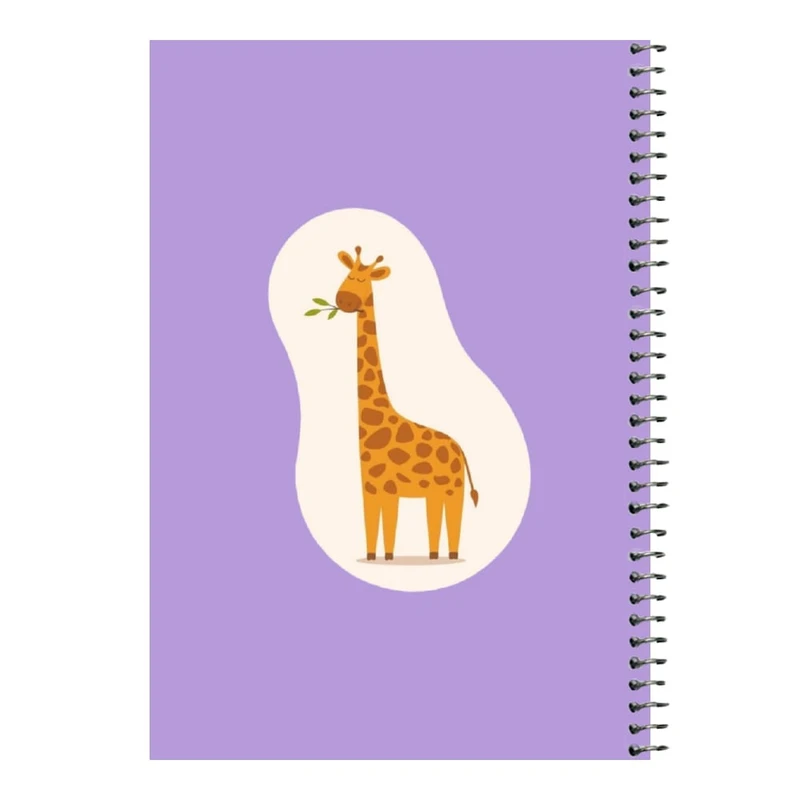 دفتر مشق 80 برگ اس جی مدل زرافه کد۲   