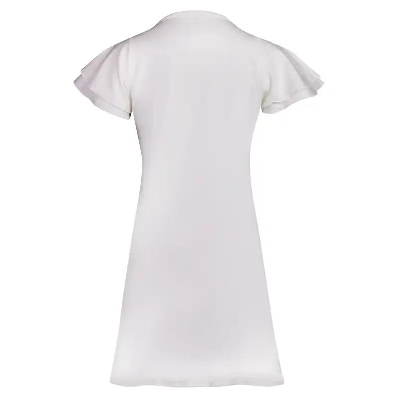 پیراهن زنانه کوزا مدل آستین چین دار کد 9230 رنگ سفید