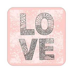 زیر لیوانی کاکتی طرح عاشقانه مدل mp39147