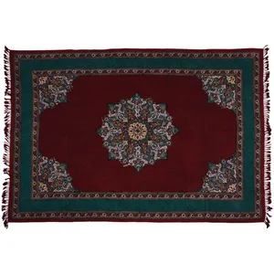 پارچه قلمکار نرگس‌ خانی طرح لچک ترنج متراکم مدل 00-30 سایز 150 × 100 سانتی‌ متر