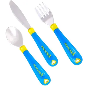 ست قاشق و چنگال و چاقو مانچکین مدل Toddler Utensils