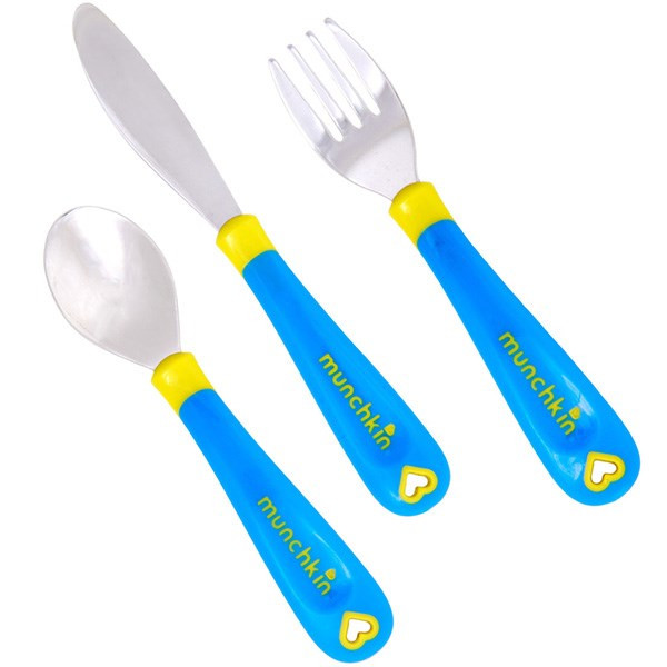 ست قاشق و چنگال و چاقو مانچکین مدل Toddler Utensils