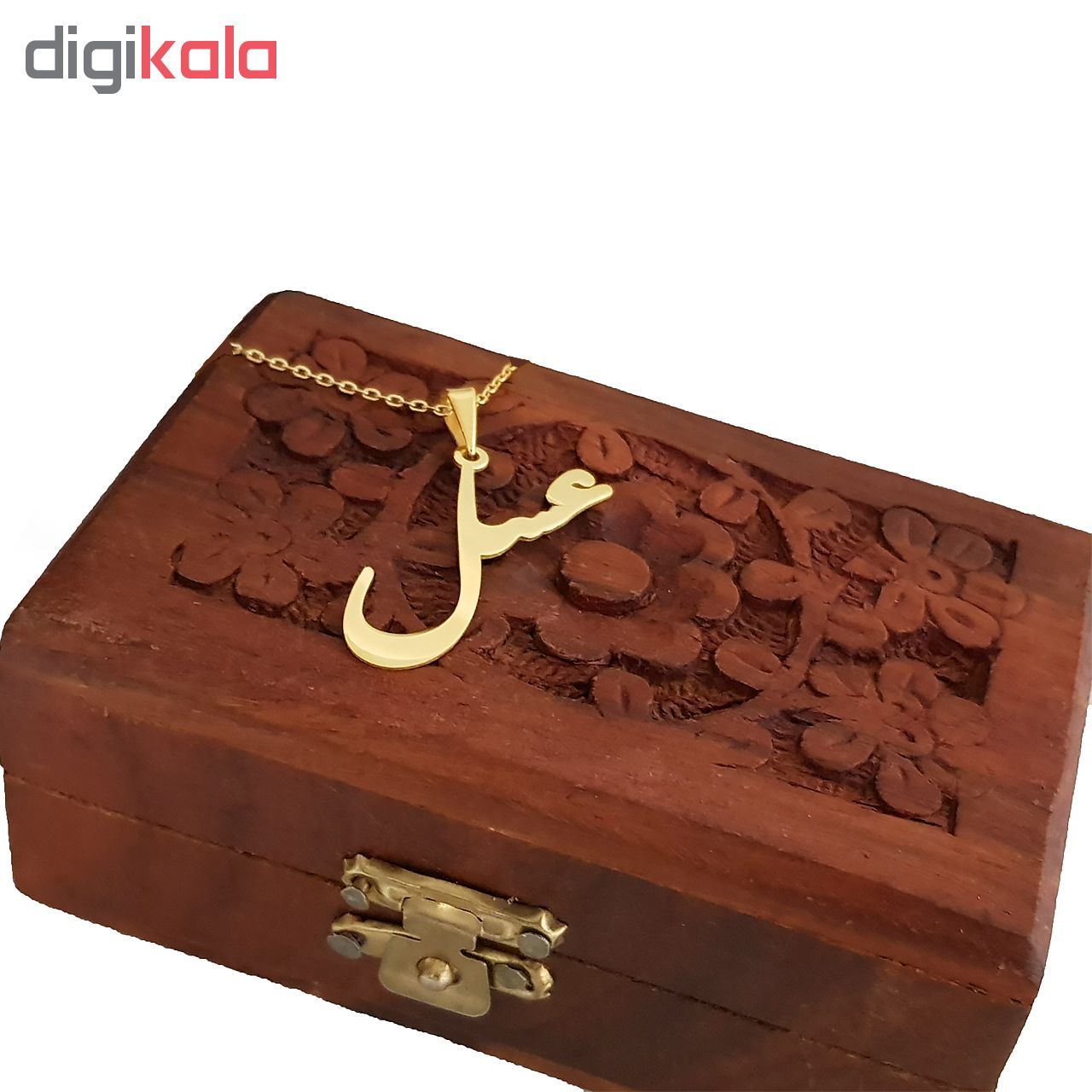گردنبند نقره طرح اسم عسل کد KL 98 -  - 3
