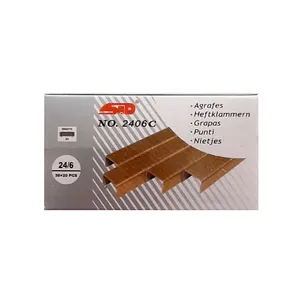 سوزن منگنه اس تی دی سایز 24/6 کد 2406C بسته 1000 عددی