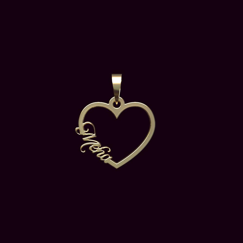 آویز گردنبند طلا 18 عیار زنانه مدوپد مدل اسم مها meha کد PB1-10508