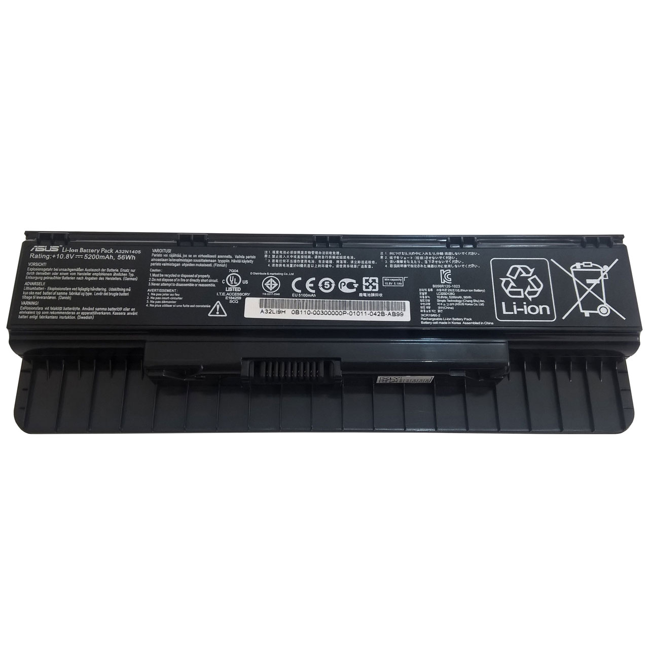 باتری لپ تاپ 6 سلولی مناسب برای لپ تاپ ایسوس N551 N751 G551                     غیر اصل