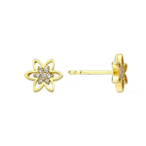 گوشواره طلا 18 عیار نیکان زر مدل GE101