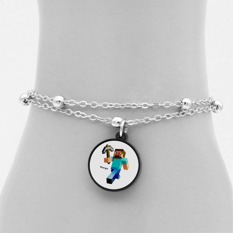 پابند زنانه ناکسیگو مدل شب تاب طرح Minecraft کد LB7393