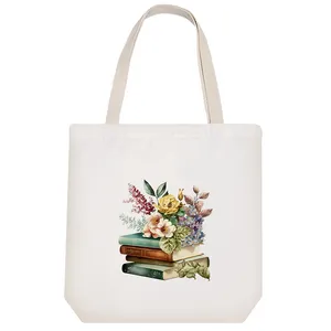 ساک خرید خندالو طرح کتاب و گل کد H350