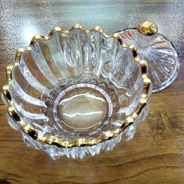 قندان مدل جنوا لب طلا