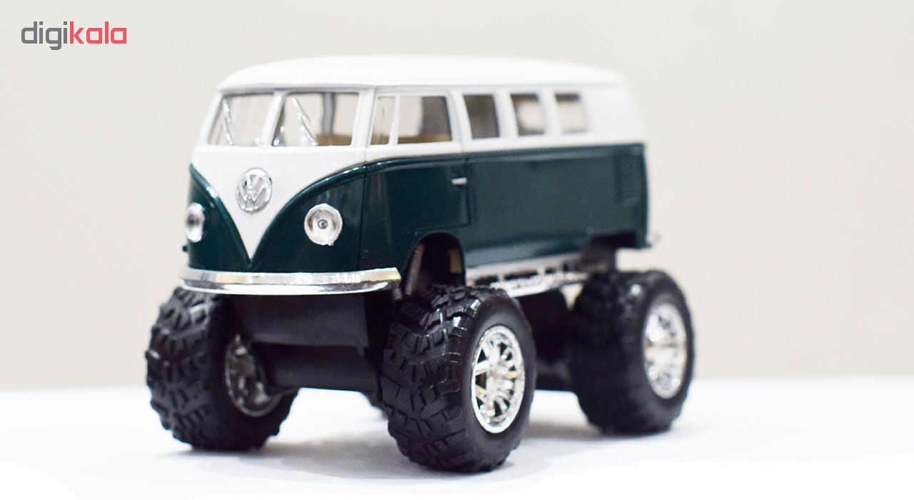 ماشین بازی کینزمارت مدل Volkswagen Classical Bus 1967 Off Road