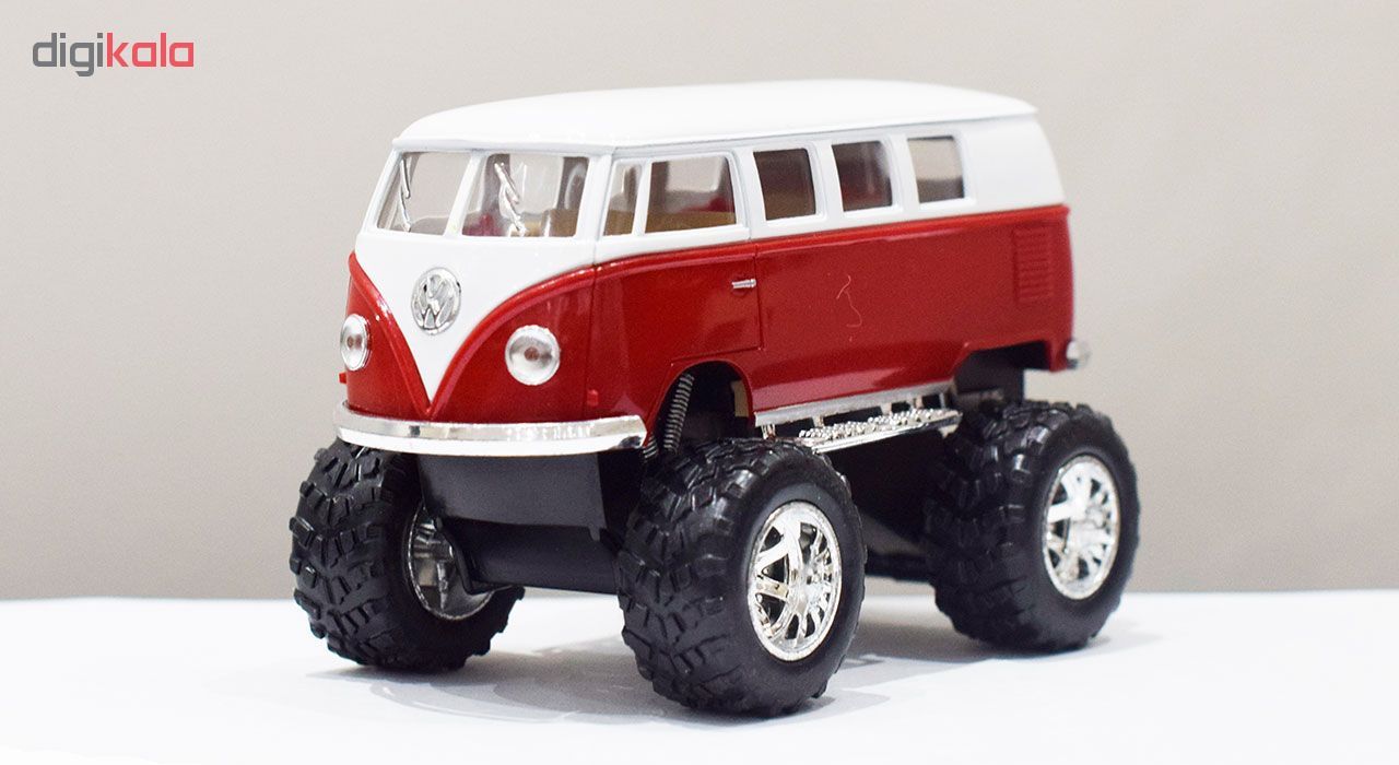 ماشین بازی کینزمارت مدل Volkswagen Classical Bus 1967 Off Road