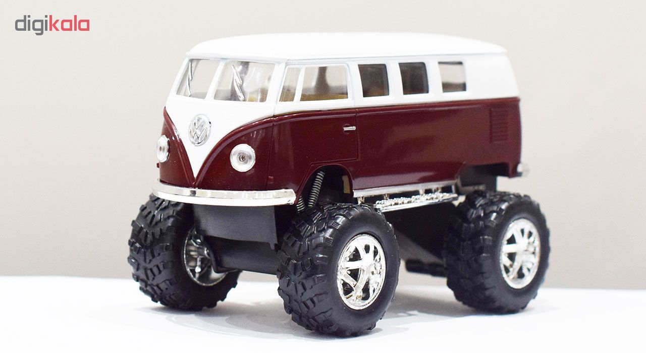 ماشین بازی کینزمارت مدل Volkswagen Classical Bus 1967 Off Road