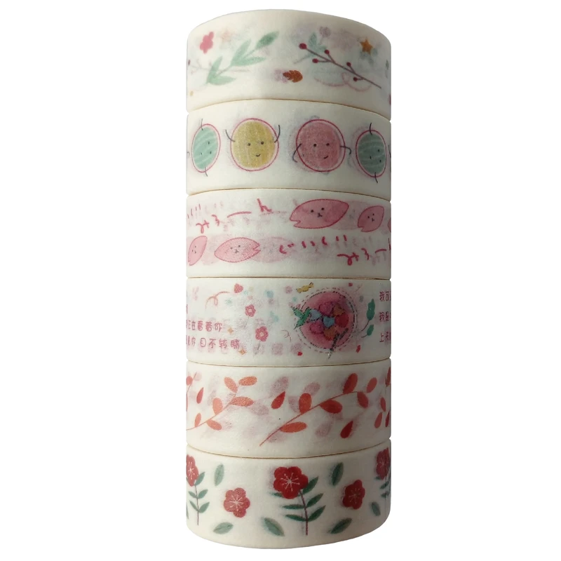 چسب نواری مدل واشی کد 22S عرض 1.5 سانتی متر مجموعه 6 عددی