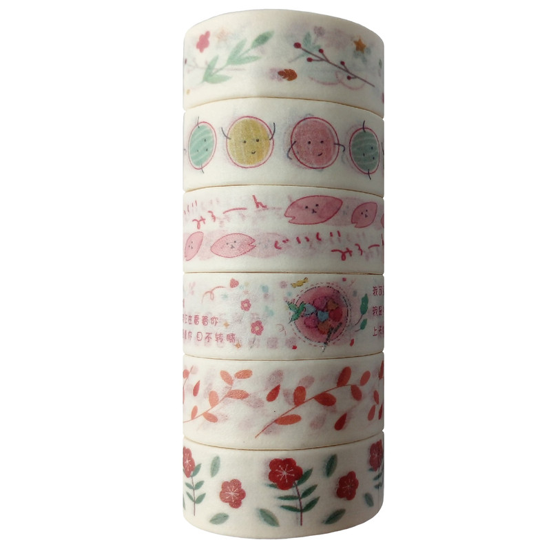 چسب نواری مدل واشی کد 22S عرض 1.5 سانتی متر مجموعه 6 عددی