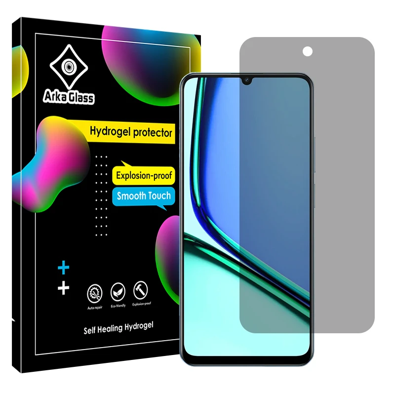 محافظ صفحه نمایش حریم شخصی آرکا گلس مدل Tough مناسب برای گوشی موبایل ریلمی Note 60