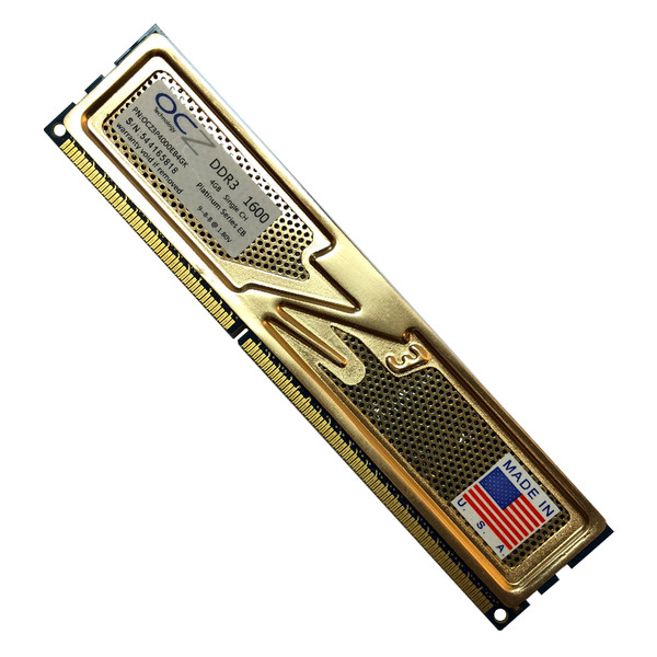 رم دسکتاپ DDR3 تک کاناله ۱۶۰۰ مگاهرتز CL۱۱ او سی زد مدل platinum ظرفیت ۴ گیگابایت