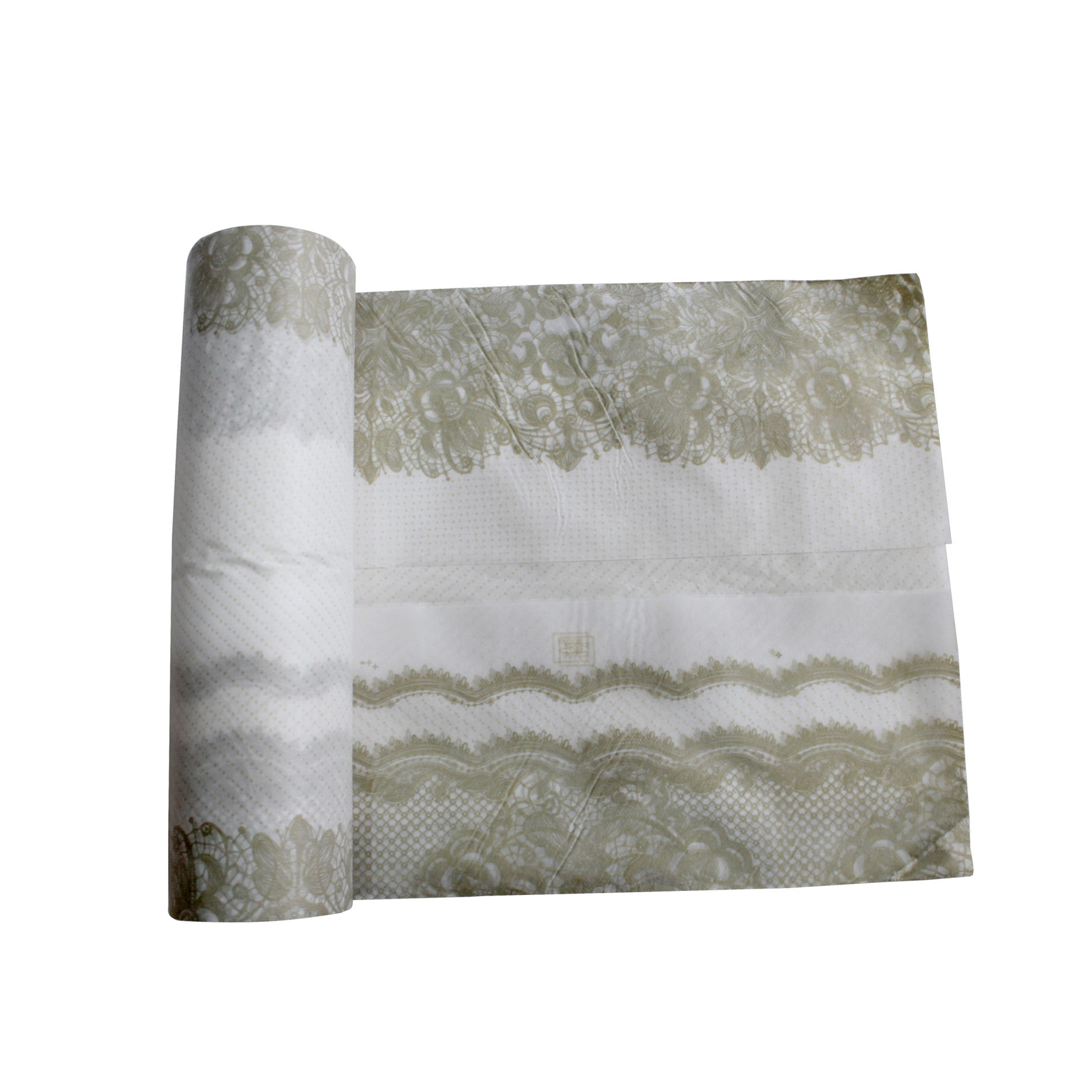 سفره یکبار مصرف کوالا مدل cotton کد va2000_004 رول 10 متری