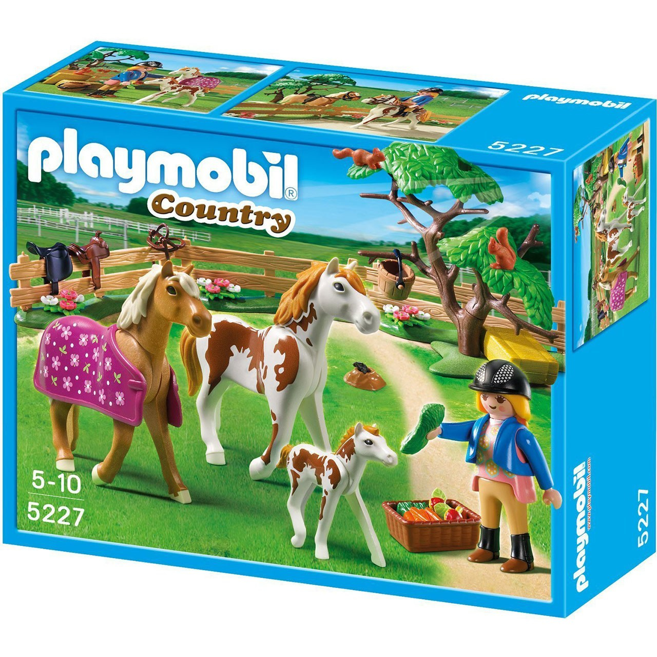 ساختنی پلی موبیل مدل Paddock with Horses and Foal 5227