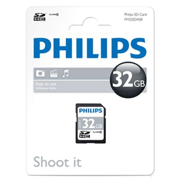 کارت حافظه فیلیپس SD Card FM32SD45B Class10 32GB کارت حافظه فیلیپس SD Card FM32SD45B Class10 32GB