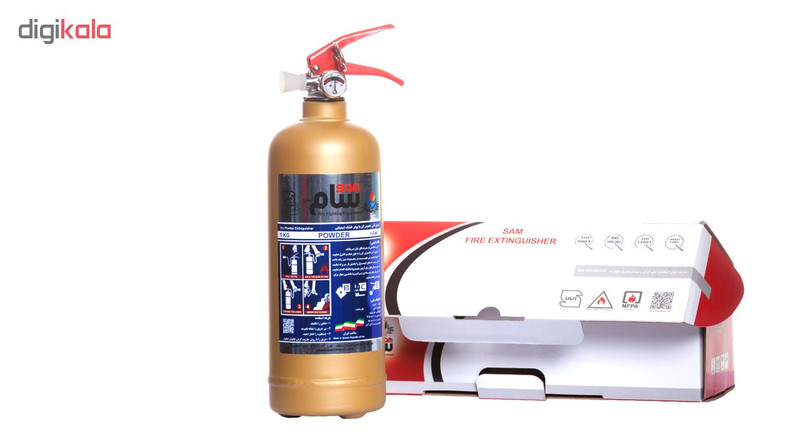 کپسول آتش نشانی پودر و گاز سام 1 کیلوگرم کپسول آتش نشانی پودر و گاز سام 1 کیلوگرم