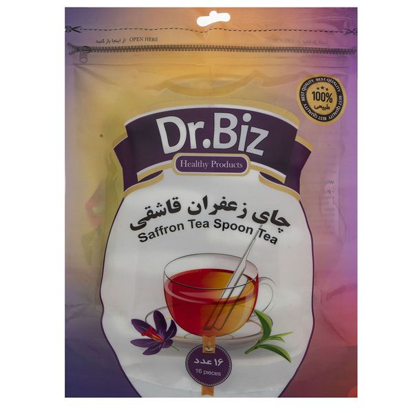 چای زعفران قاشقی دکتر بیز بسته 16 عددی چای زعفران قاشقی دکتر بیز بسته 16 عددی