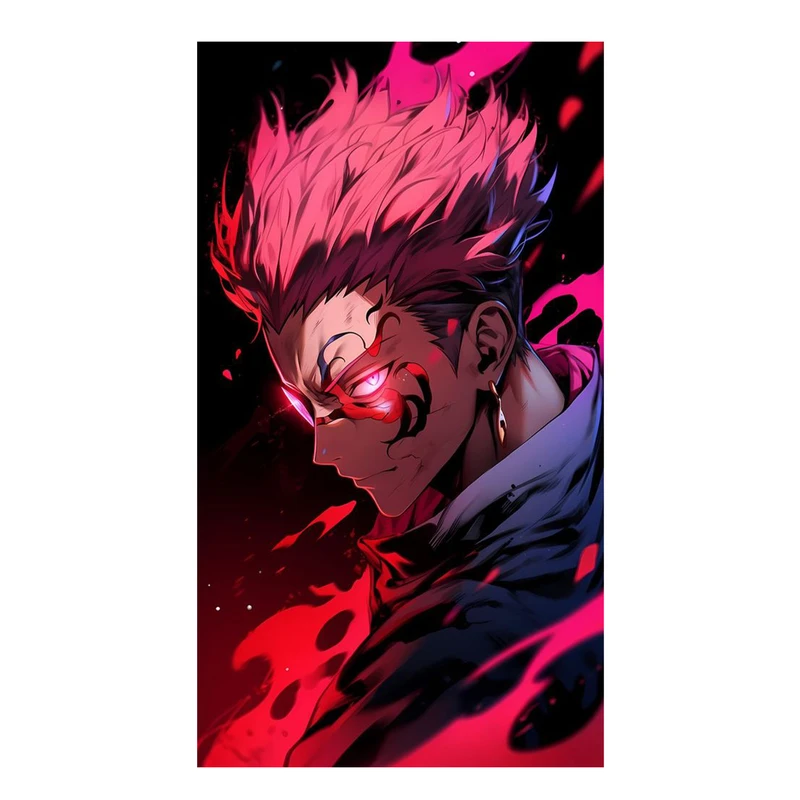 استیکر لپ تاپ و موبایل مدل انیمه طرح جوجوتسو کایسن ریومن سوکونا jujutsu kaisen ryomen sukuna کد 636