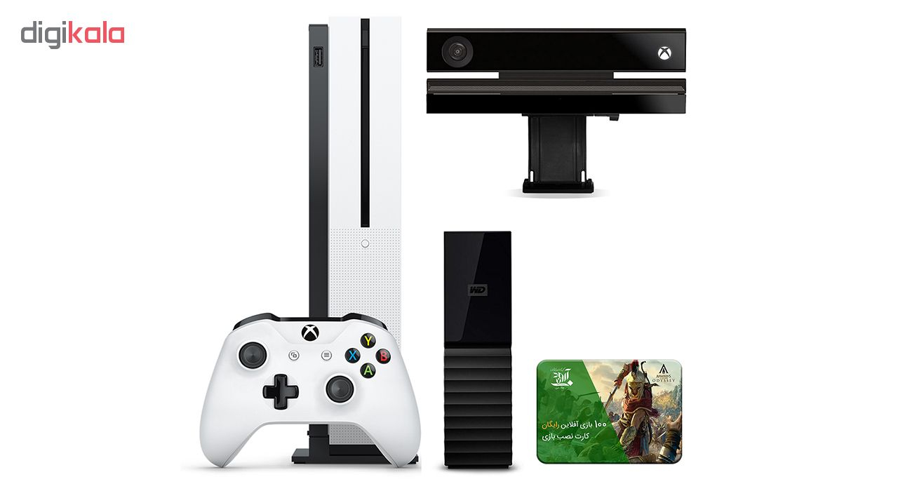 مجموعه کنسول بازی مایکروسافت مدل Xbox One S ظرفیت ۱ ترابایت به همراه ۱۰۰ عدد بازی
