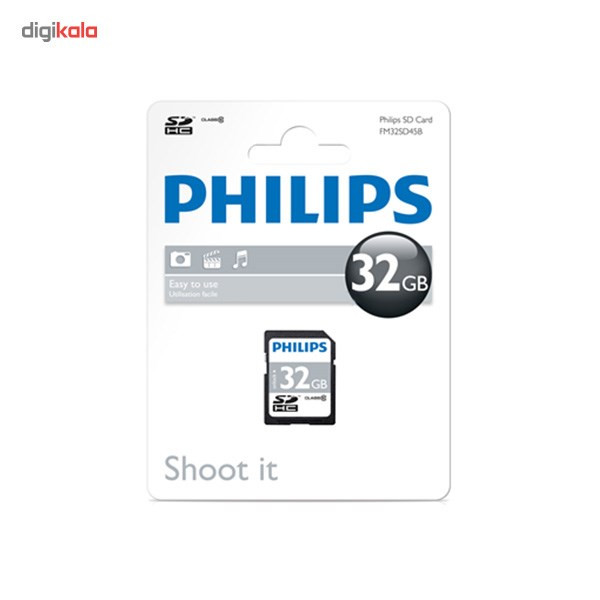 کارت حافظه فیلیپس SD Card FM32SD45B Class10 32GB 1