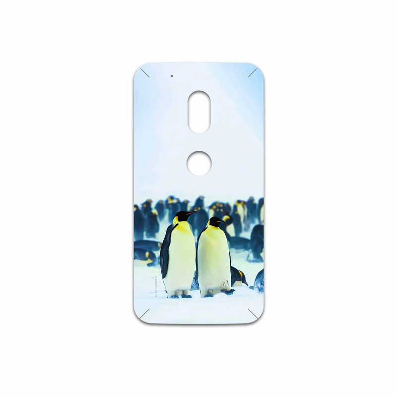برچسب پوششی ماهوت مدل Penguin مناسب برای گوشی موبایل موتورولا Moto G4 Play