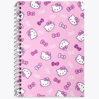دفتر زبان 50 برگ خندالو مدل دو خط طرح هلو کیتی (Hello Kitty)  کد N4209