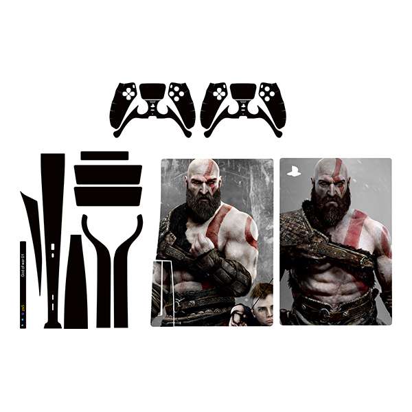 برچسب کنسول بازی  پلی استیشن 5 توییجین وموییجین مدل God of war 01