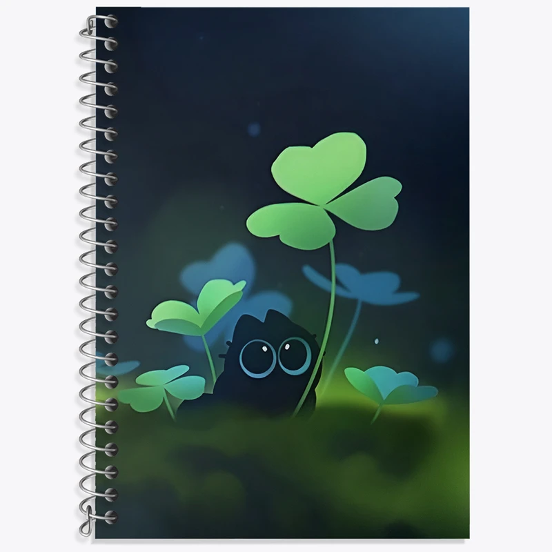 دفتر لغت 50 برگ خندالو طرح گربه کیوت کد N3048