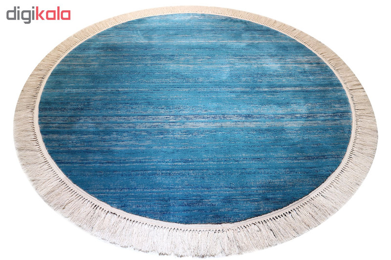 فرش ماشینی رادین اصفهان طرح گرد گبه 14 رنگ زمینه کله غازی
