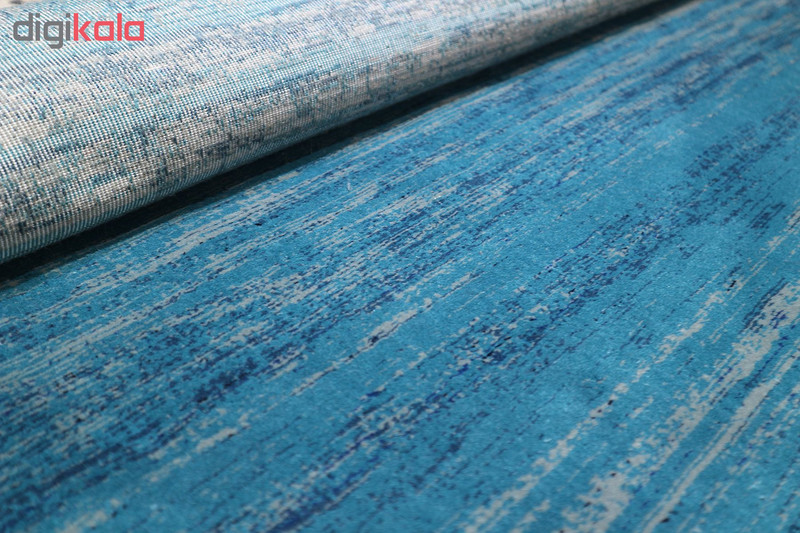 فرش ماشینی رادین اصفهان طرح گرد گبه 14 رنگ زمینه کله غازی