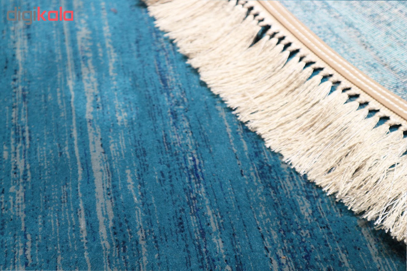 فرش ماشینی رادین اصفهان طرح گرد گبه 14 رنگ زمینه کله غازی