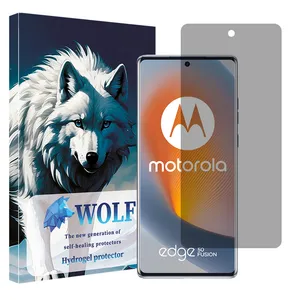 Wolf Tough model privacy screen protector suitable for Motorola Edge 50 Fusion mobile phone