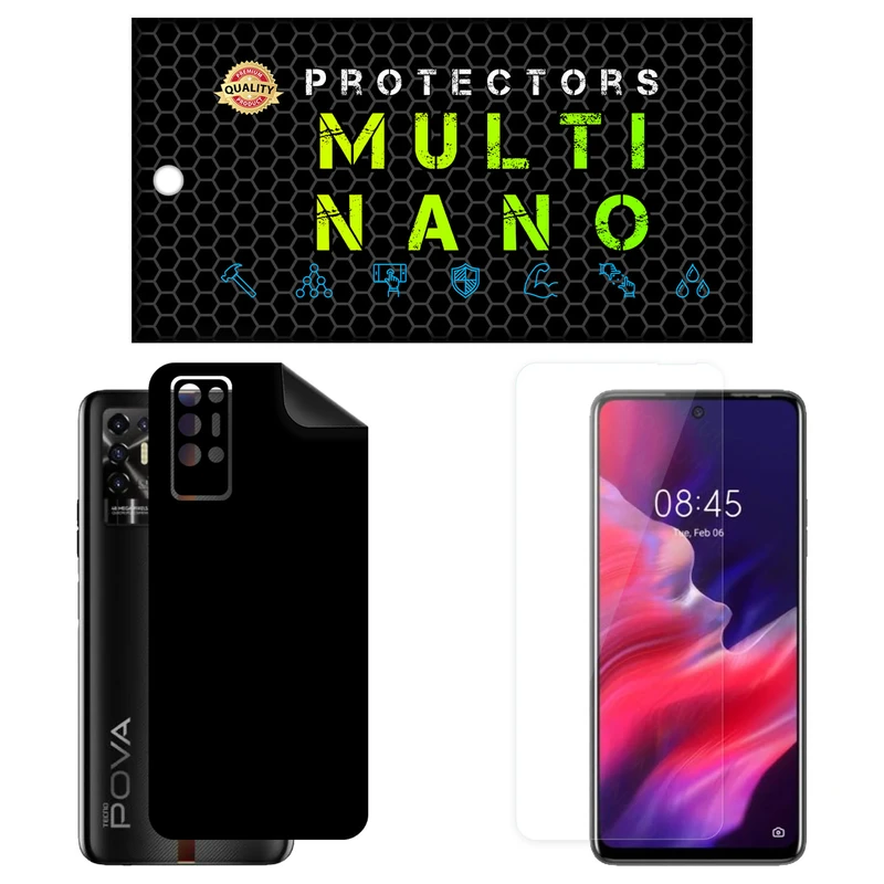 محافظ صفحه نمایش مولتی نانو مدل X-SFM مناسب برای گوشی موبایل تکنو Pova 2 به همراه برچسب پوششی