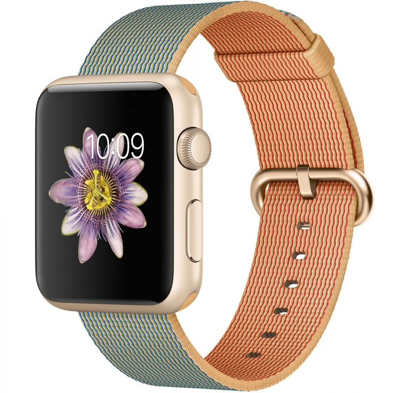 ساعت مچی هوشمند اپل واچ مدل 42mm Sport Gold Royal Blue Woven Nylon New