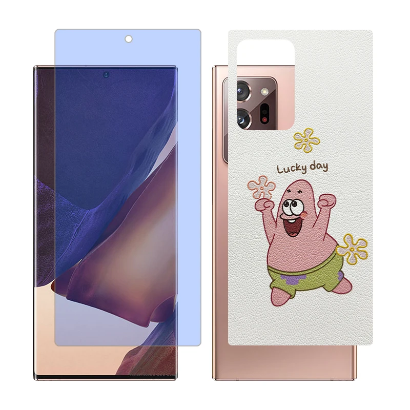 محافظ صفحه نمایش بلو کات گلس مدل together مناسب برای گوشی موبایل سامسونگ Galaxy Note20 Ultra 5G به همراه برچسب پوششی پشت گوشی