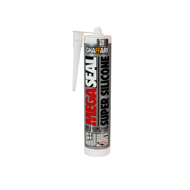 چسب درزگیر غفاری مدل Super Silicone بی رنگ حجم 310 میلی لیتر