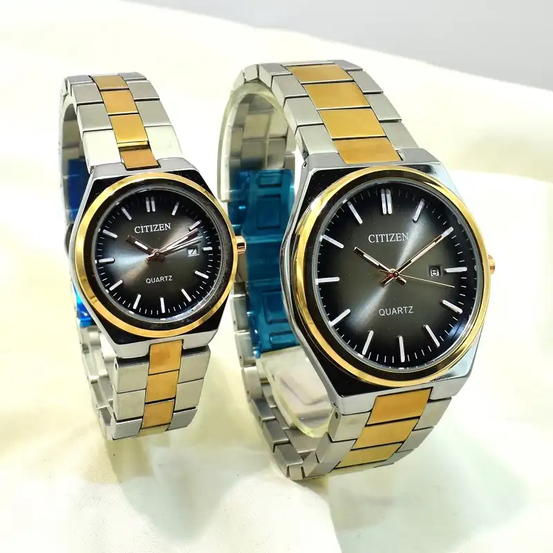 ست ساعت مچی عقربه ای زنانه و مردانه مدل GN-4W-S